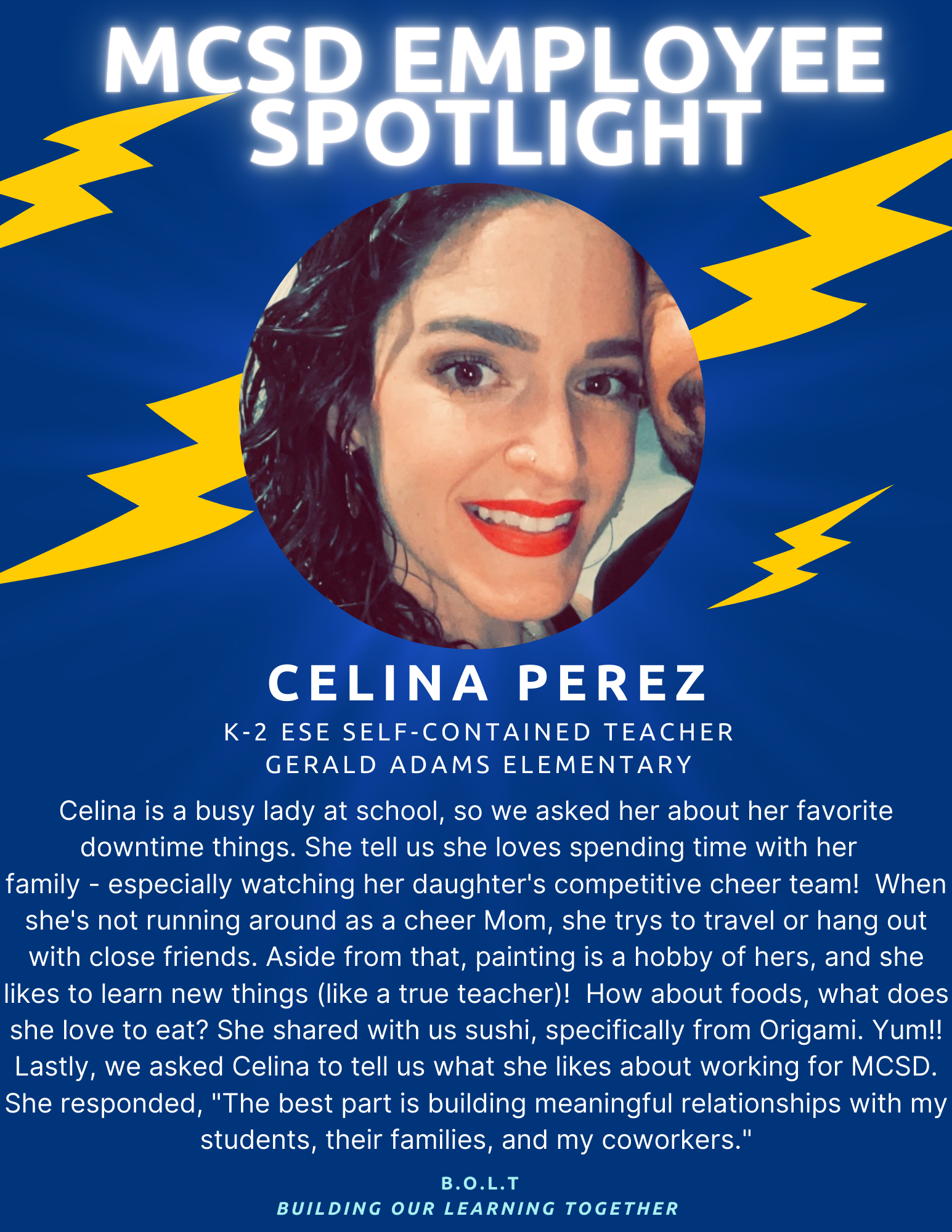 Employee Spotlight: Celina Perez